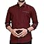 kxge Fashion  Men's Regular Fit Solid Soft Touch Cotton Casual Shirt with Pocket Design with Spread Collar & Full Sleeves