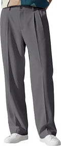 kxge fashion Korean Style Casual Trouser | Premium Lycra Stretch Fabric | Smart Regular Fit | 2 Side Pockets | Comfortable Stretchable Everyday Wear Pants
