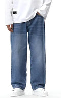 kxge fashion Men Jeans || Baggy Fit Jean's for Man || Loose Fit High Rise Denim || Stretchable Casual Wear Jean,s || Dance Rap Rapping Style Pant for Men || Denim Cotton Jeans (